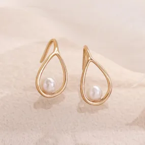 Akoya Pearl Teardrop Earrings