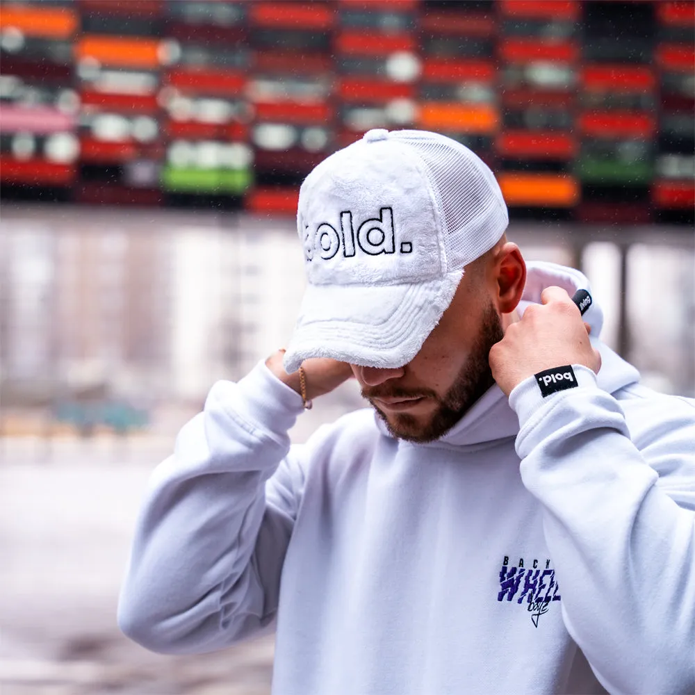 bold. Trucker Cap White