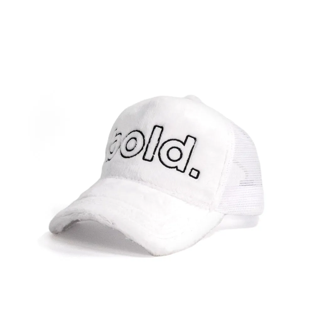 bold. Trucker Cap White