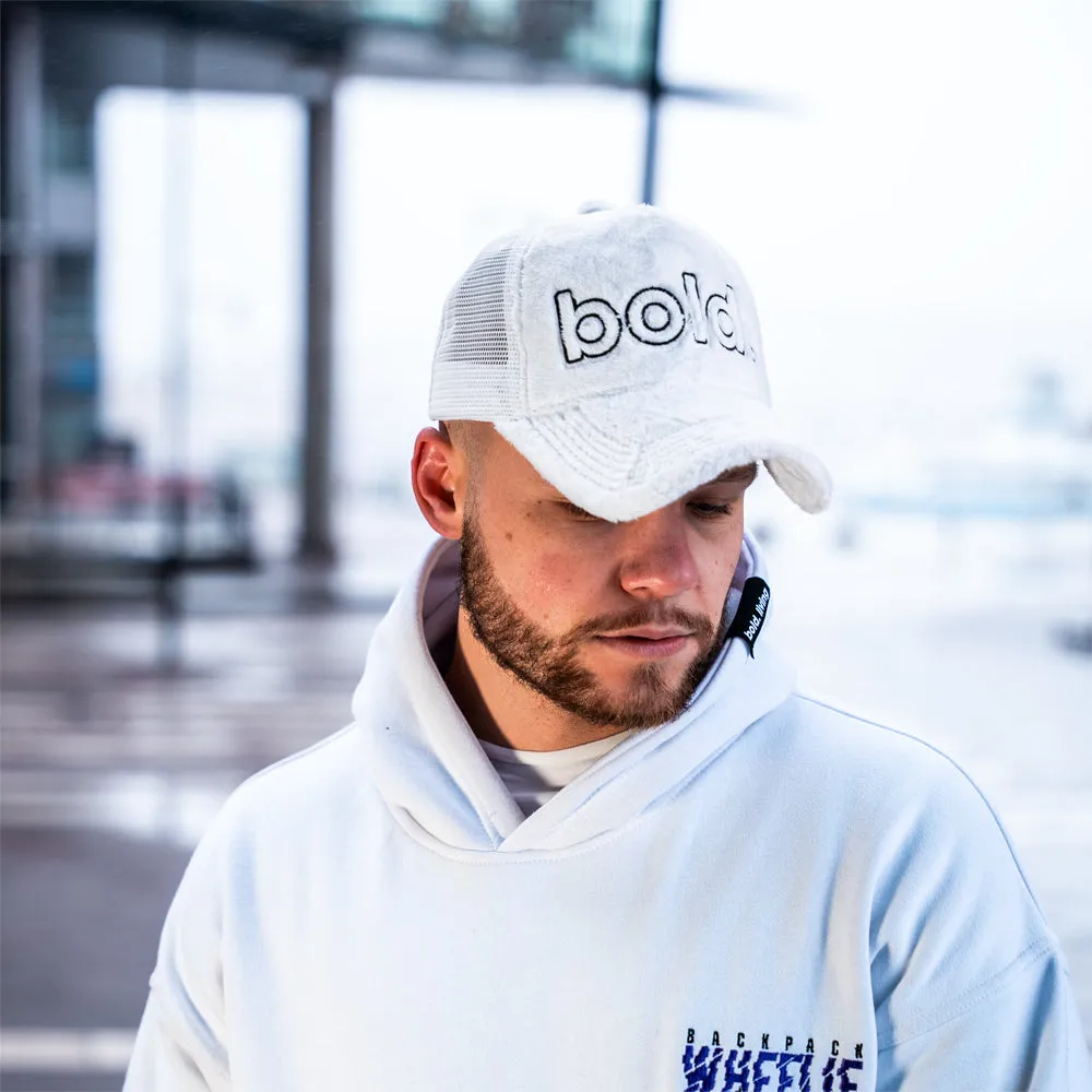 bold. Trucker Cap White