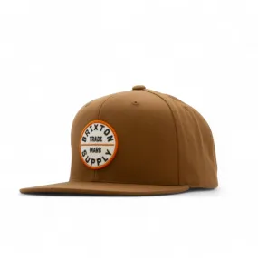 Brixton Oath III Snapback Cap - Pinecone Brown