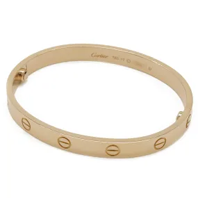 Cartier LOVE Bracelet Bangle Pink Gold