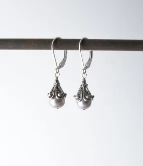 Char Filigree Earrings (pewter)