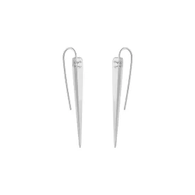 Circular Cone Silver Hook Earrings for Women