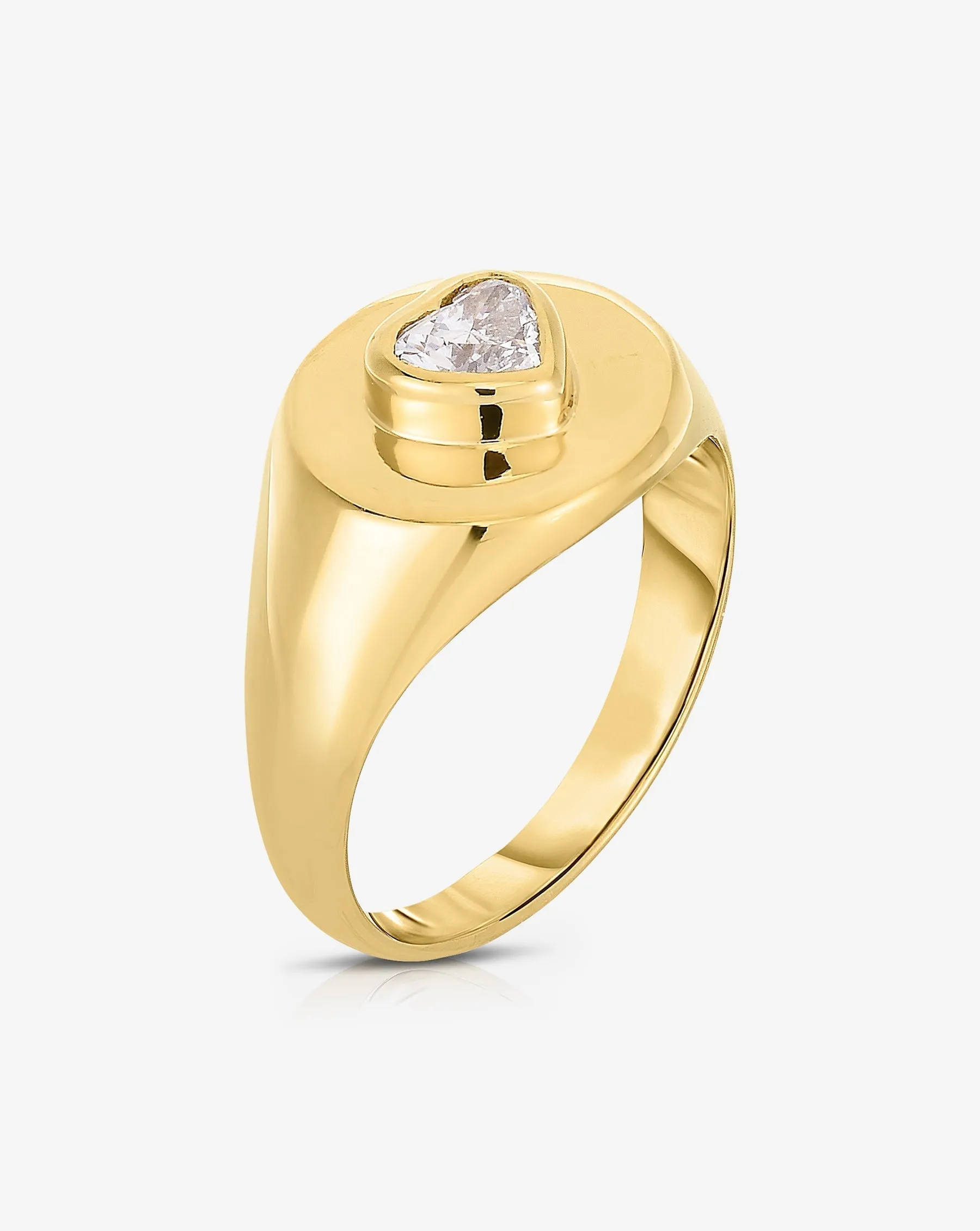 Diamond Signet Pinky Ring