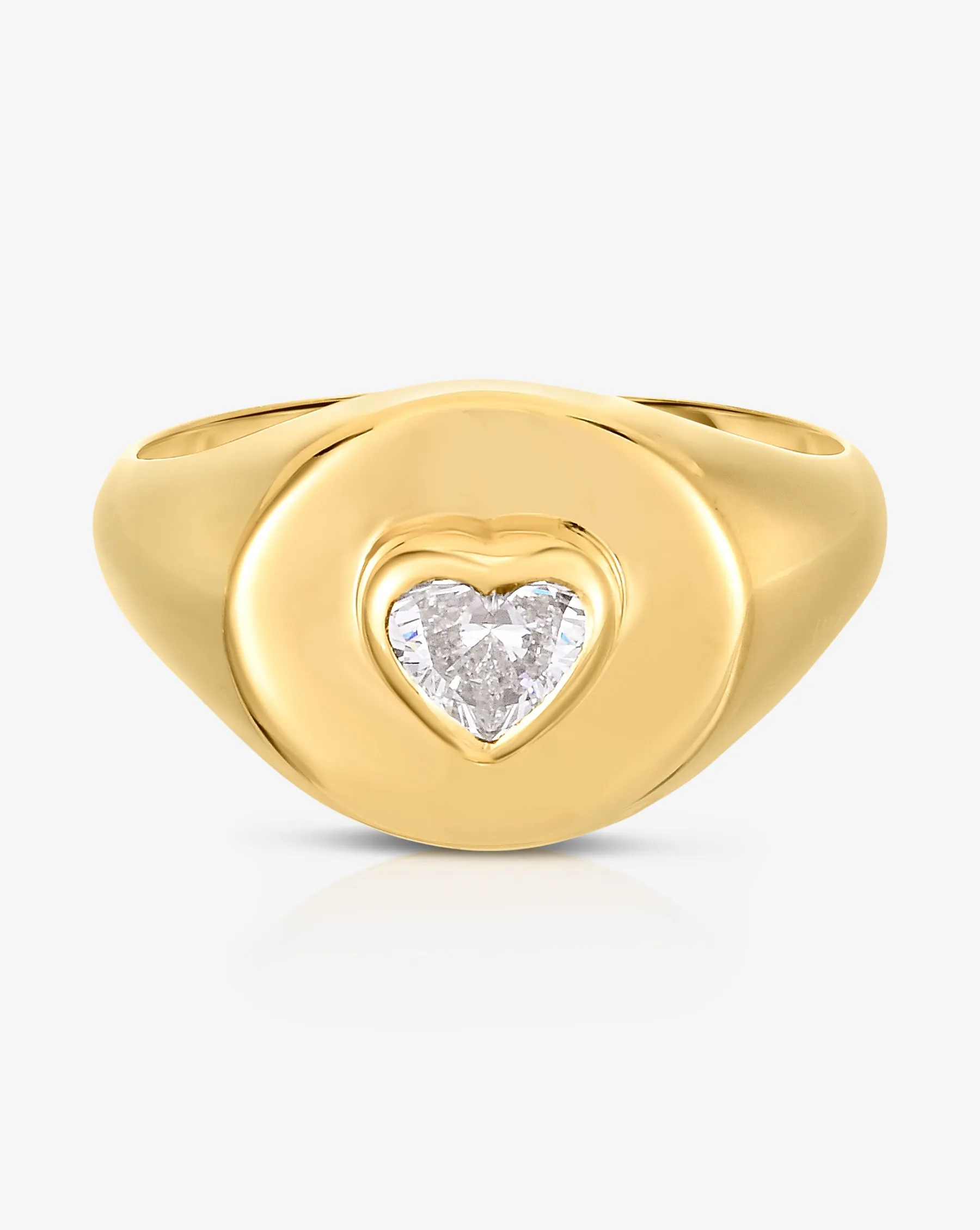 Diamond Signet Pinky Ring