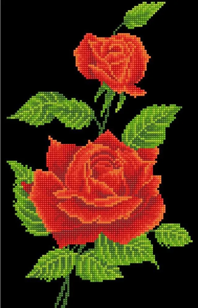 DIY Diamond Dotz Red Rose Corsage Flower Garden Facet Art Bead Picture Craft Kit