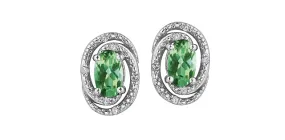 EMERALD & DIAMOND EARRINGS