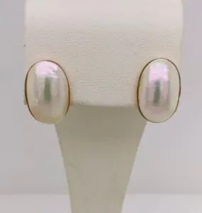 Estate Mabe' Pearl Earrings