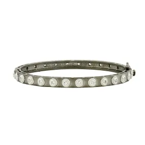 Freida Rothman - Signiture Studded Eternity Hinge Bangle