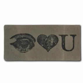 I Luv You Eyeglass Canvas Case