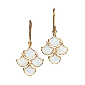 Koi Cascade Moving Mother of Pearl Earring Petite | Jan Leslie