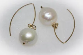 Large Baroque Pearl Earrings