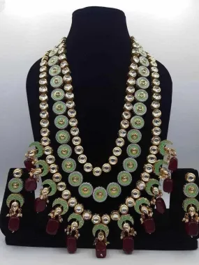 Layered Kundan Meena Set