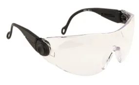 Lightweight Contoured polycarbonate Safety glasses Pack of 10 Portwest PW31