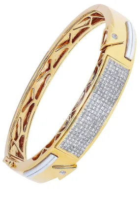 Mens Diamond Bracelet Yellow Gold| 2.36 Carats| 44.34 Grams