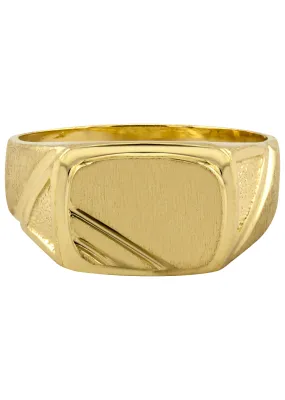 Mens Signet Ring - 10K Gold | 5 Grams