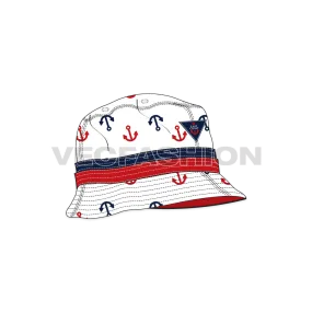 Nautical Inspired Bucket Hat