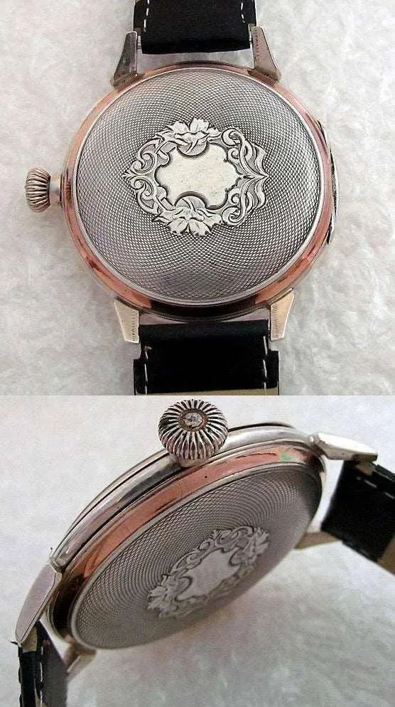 Omega Pocket Watch Custom Wristwatch Masonic Solid Silver