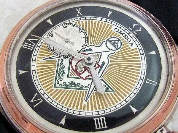 Omega Pocket Watch Custom Wristwatch Masonic Solid Silver