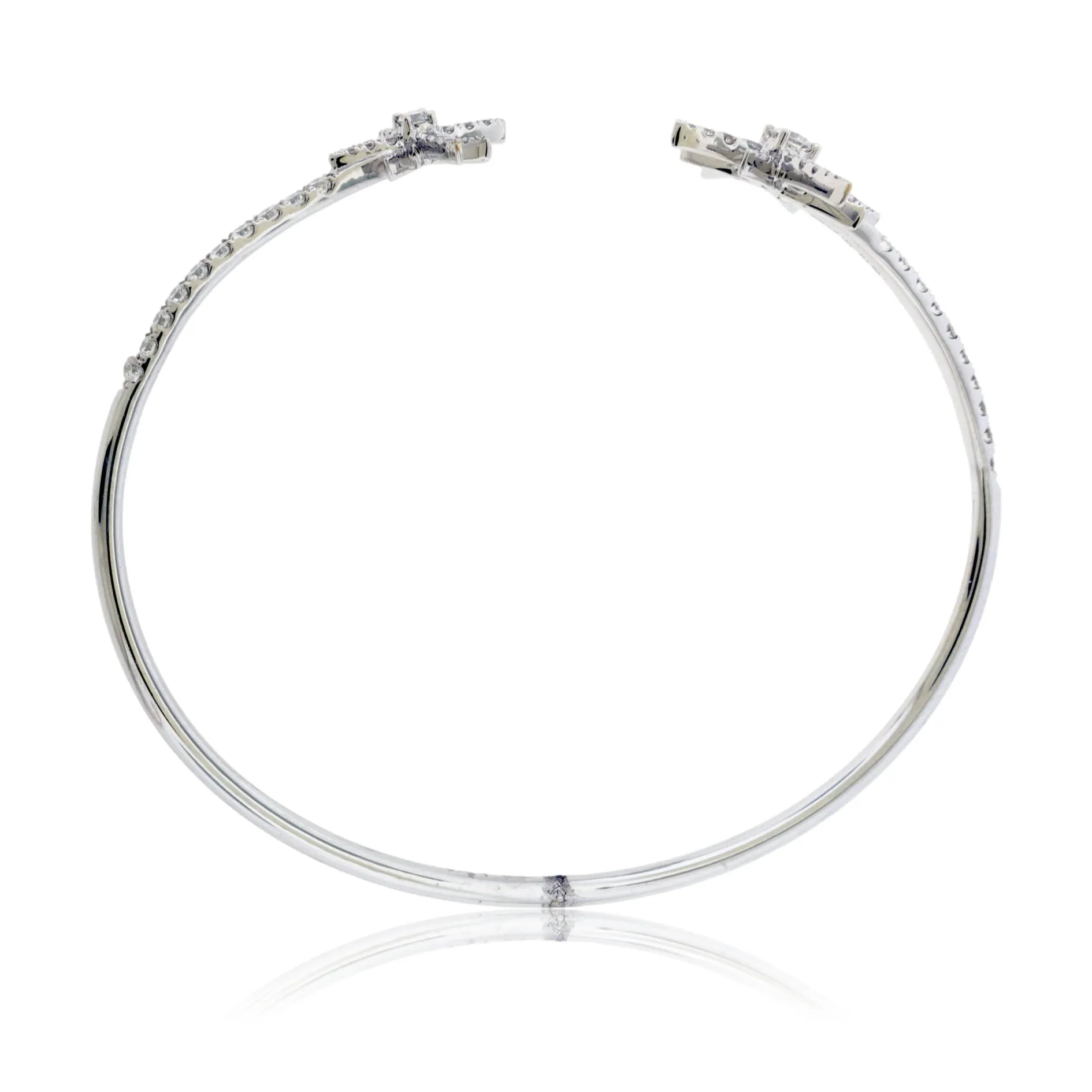 Open Center Diamond Double Star Bracelet