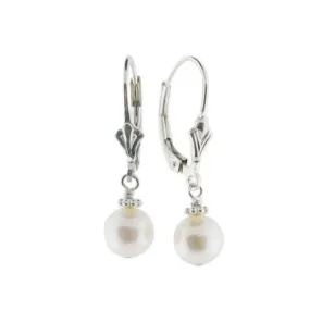 Precious Pearl Lever Back Earrings