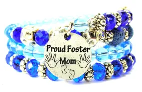 Proud Foster Mom Multi Wrap Bracelet