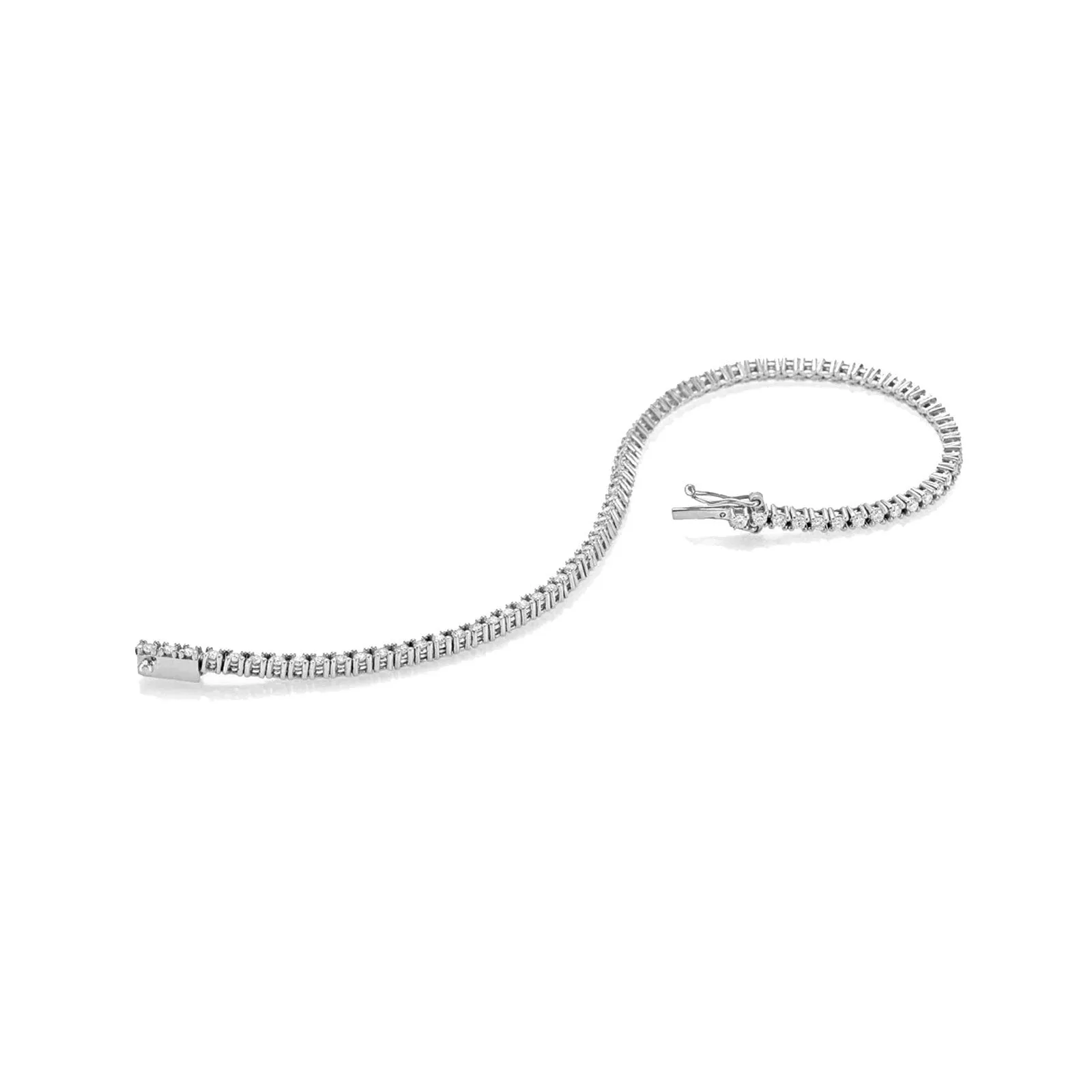 Ready to Ship Diamond Tennis Bracelet (1.00 ct.) 1.7 mm 4-Prongs Setting in 14K Gold