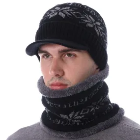 Skullies Beanies Men Knitted Hat Scarf Winter Hats For Women Male Caps Gorras Bonnet Mask Warm Sport Cheap Beanie Hats