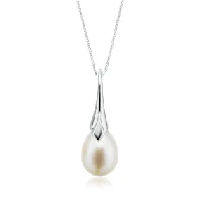 Sterling Silver 10-11mm Freshwater Pearl Pendant