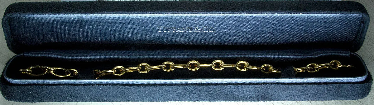 Tiffany & Co. 18K Gold Clasping Link Bracelet