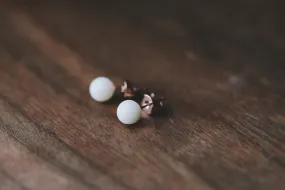 Tiny 6mm Pearl Earrings