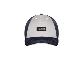 White and Navy Baseball Cap - Unisex